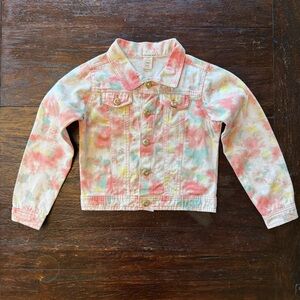 Girls Pastel Tie Dye Jean Jacket 7/8 (S) One Step Up